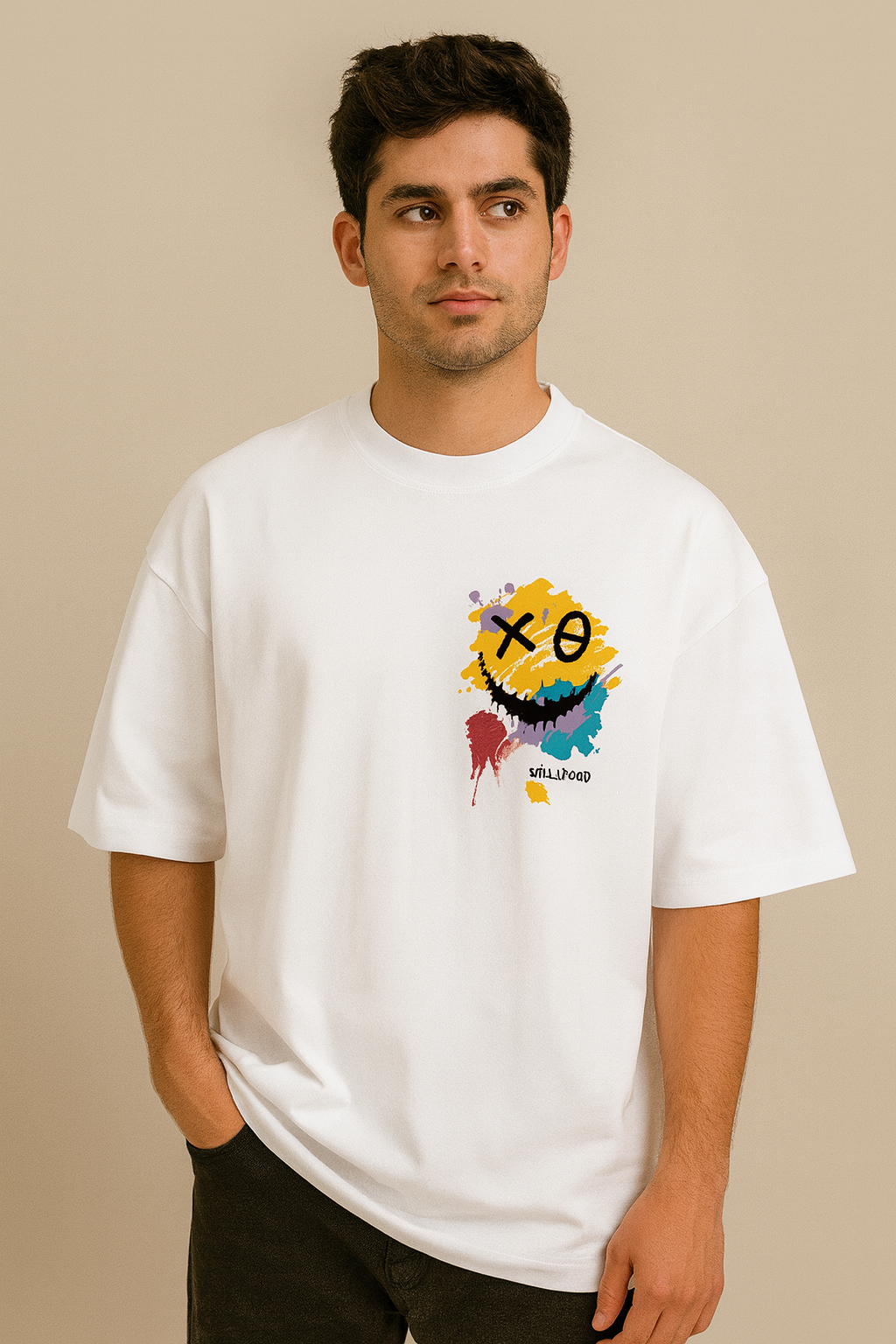 Unisex Oversized smile mood T-shirt