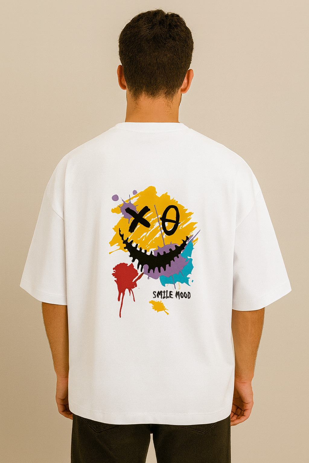 Unisex Oversized smile mood T-shirt
